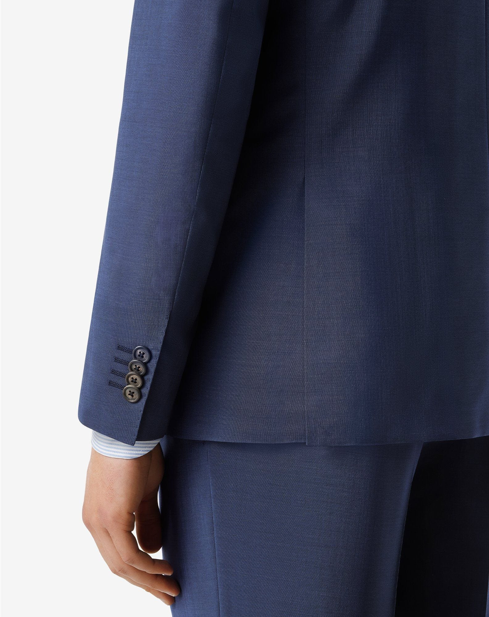 Blue wool and mohair suit - 6