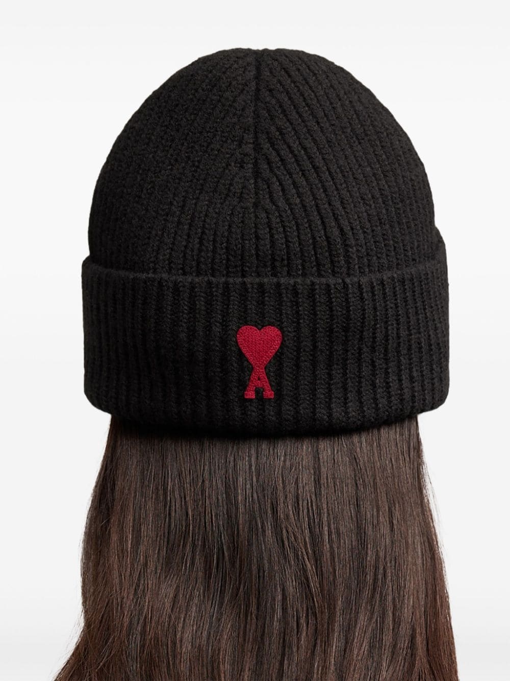 logo embroidered wool beanie - 4