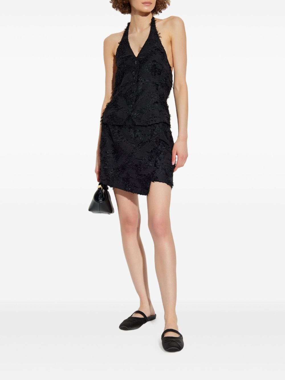 Salazio feathered halterneck top - 2