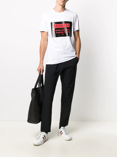 Moncler box logo print T-shirt outlook