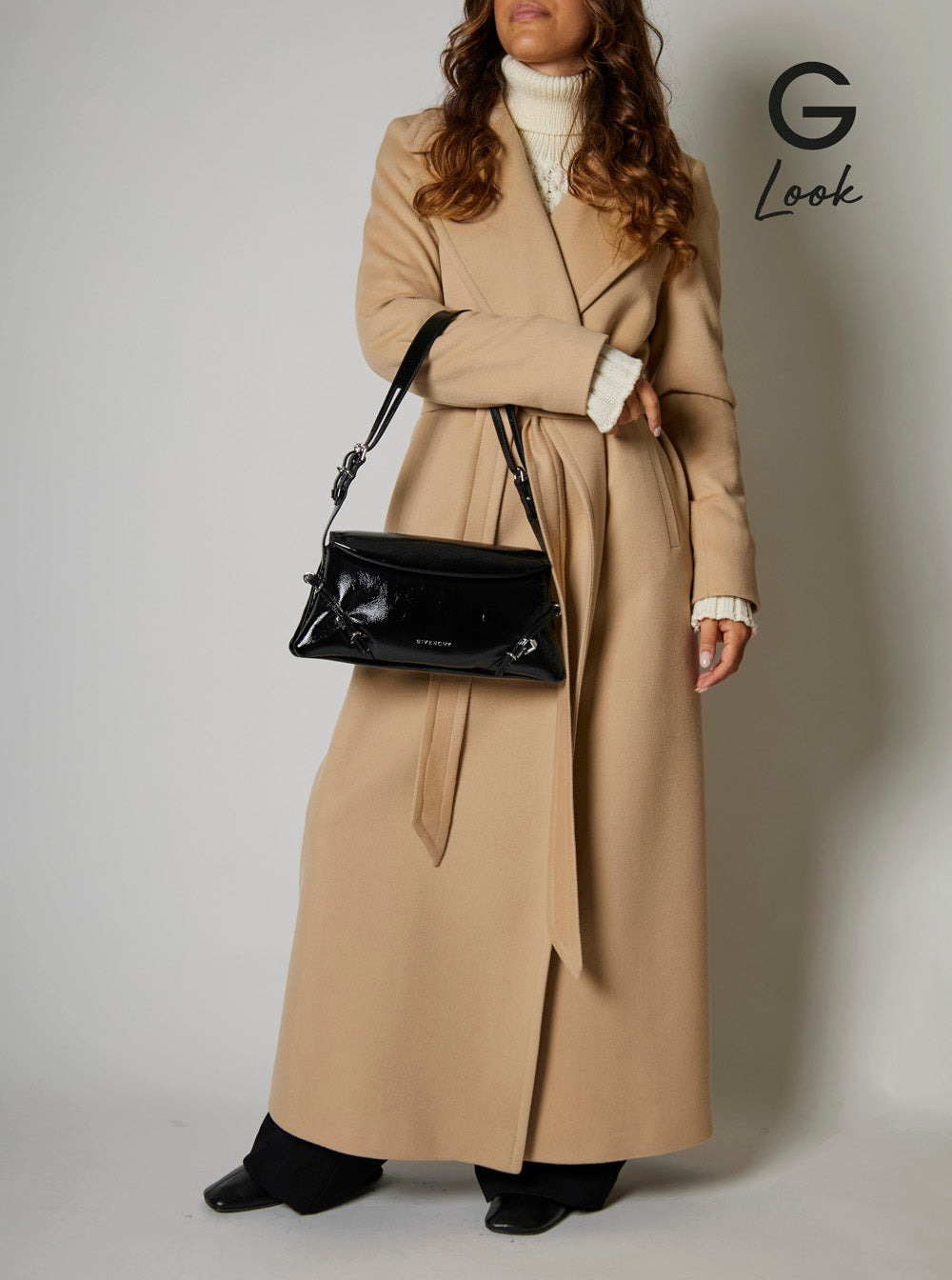 Givenchy Women 'Ptit Voyou' Black Shoulder Bag With Logo Lettering On The Front And Adjustable Shoul - 6