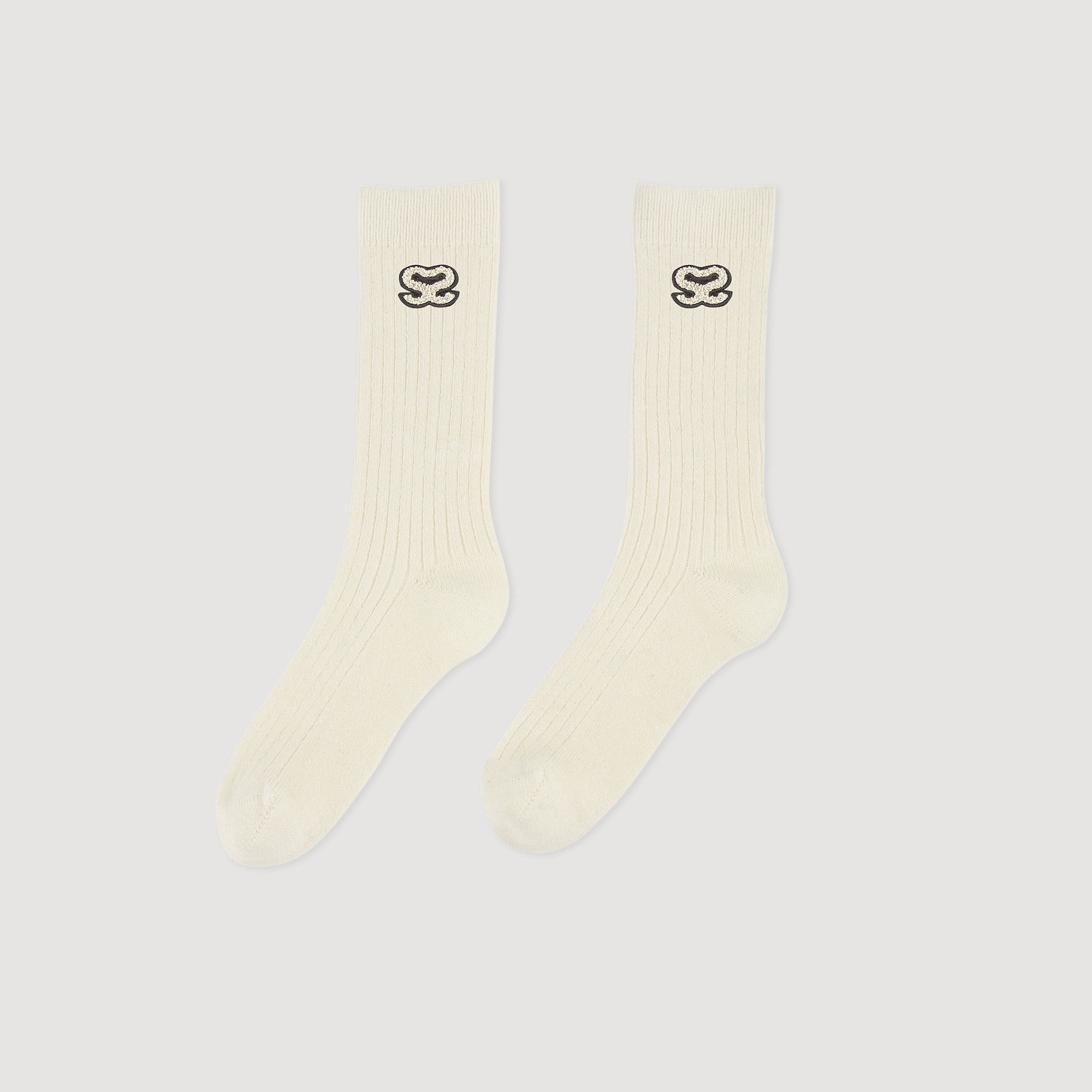 Ribbed knit socks - 1