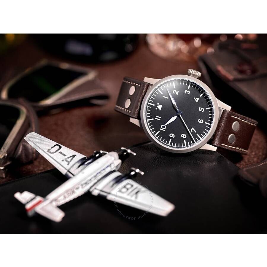 Laco - Laco Pilot Watch Original Automatic Black Dial Men's Watch 861748 - 2