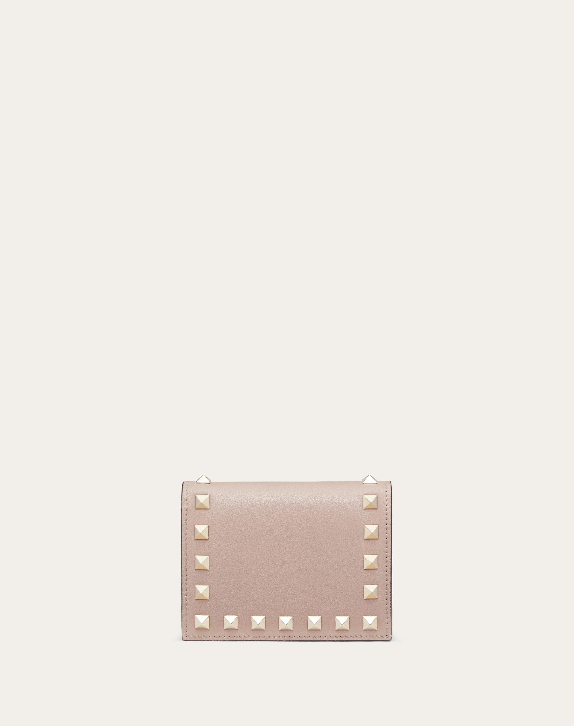 SMALL ROCKSTUD CALFSKIN WALLET - 1