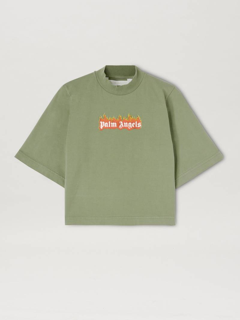 BURNING LOGO FITTED TEE 1