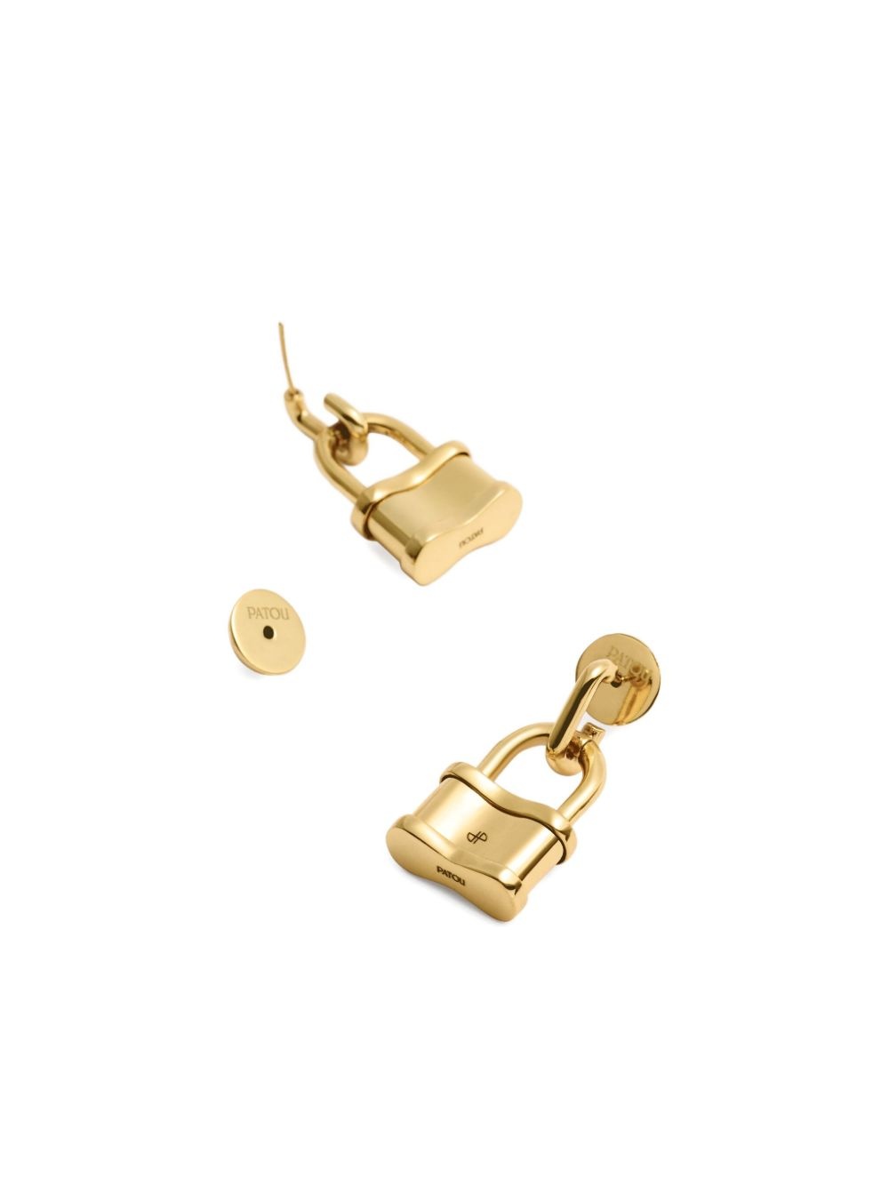 mini padlock earrings - 3