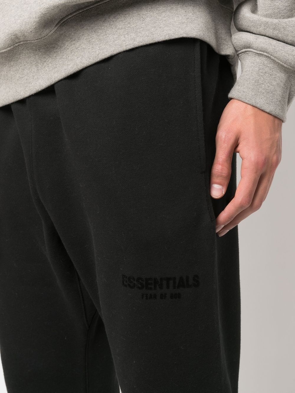 logo print track pants - 5