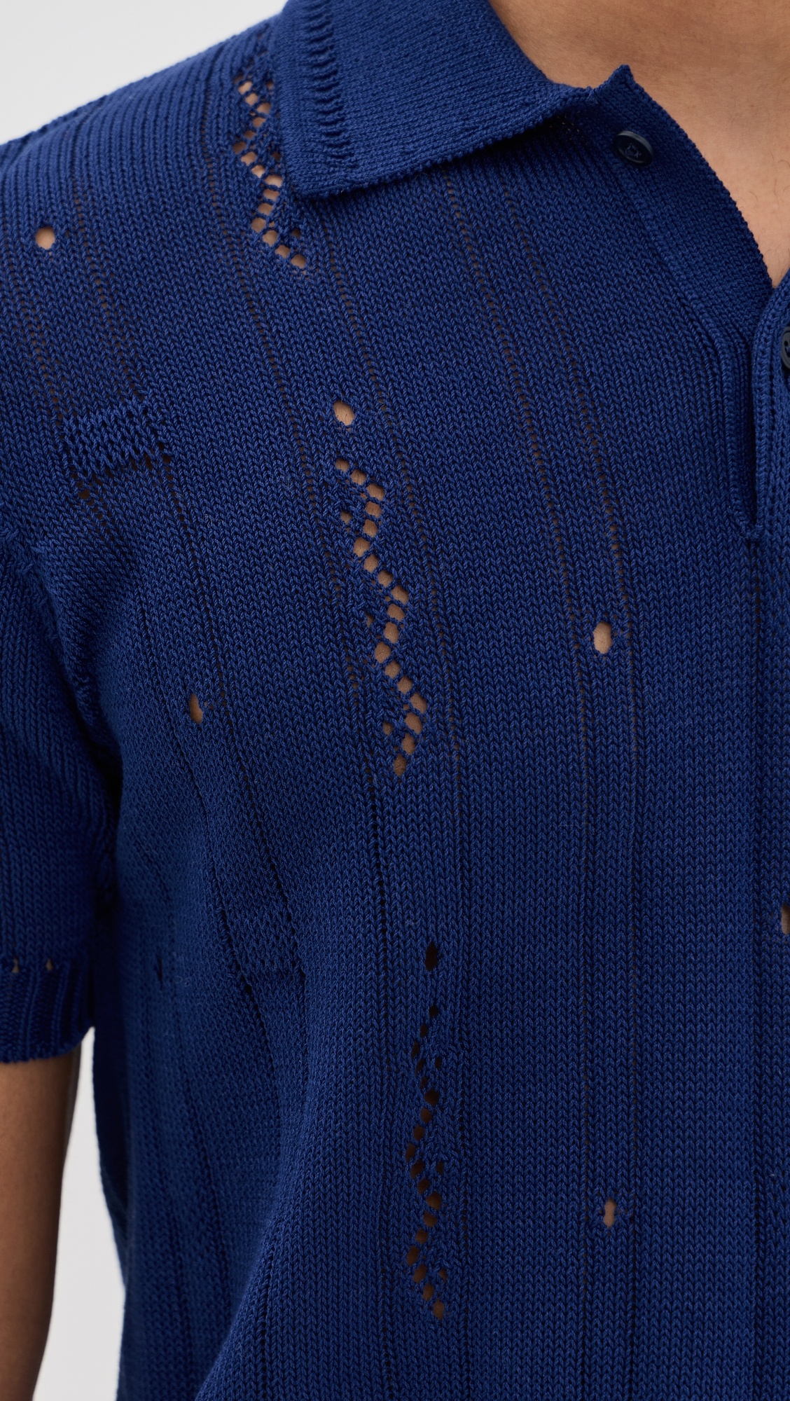 Zigzag Knit Polo - 5