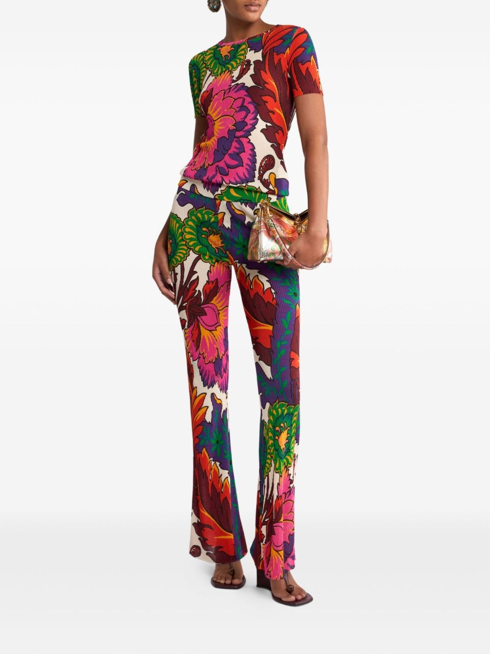 floral-print t-shirt - 2