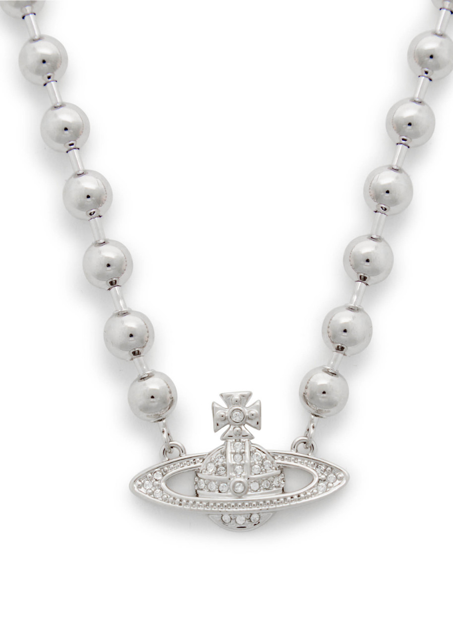 Vivienne Westwood Thames Mini Bas Relief orb Necklace - 3