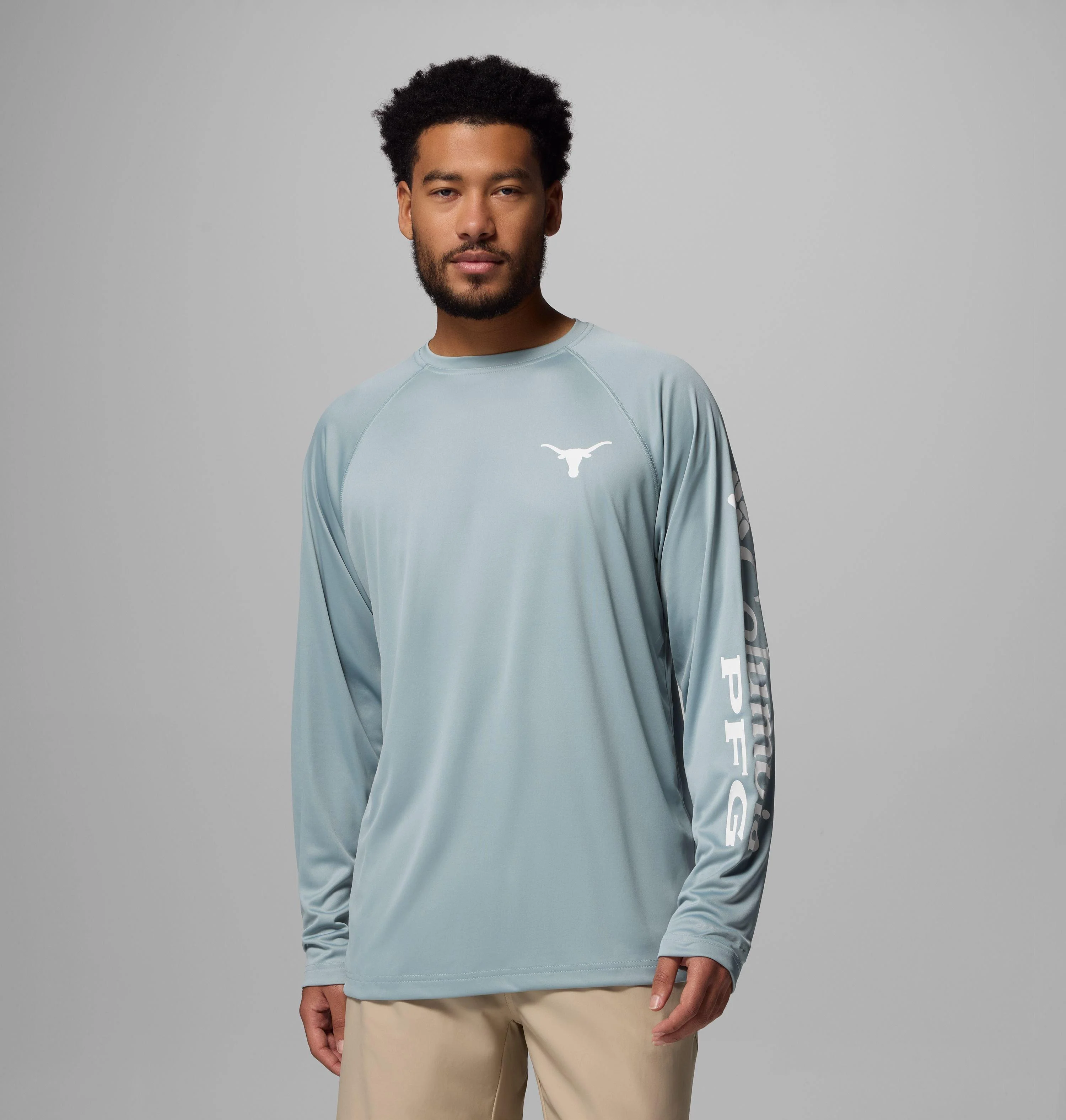 Men's Collegiate PFG Terminal Tackle Long Sleeve Shirt - Texas - 1