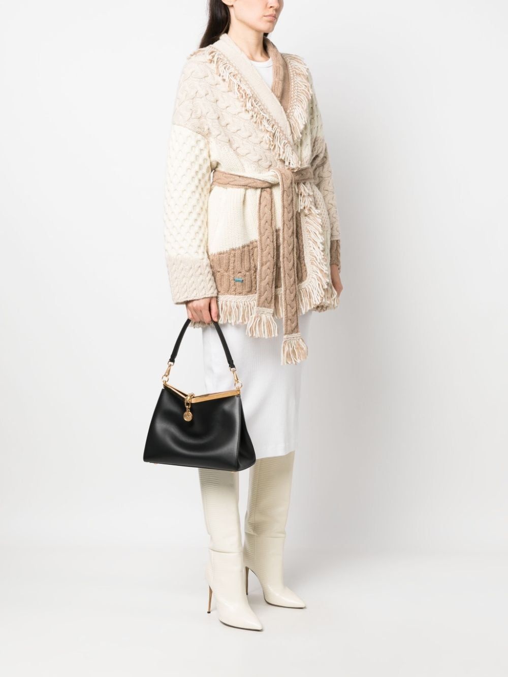 medium Vela leather shoulder bag - 2
