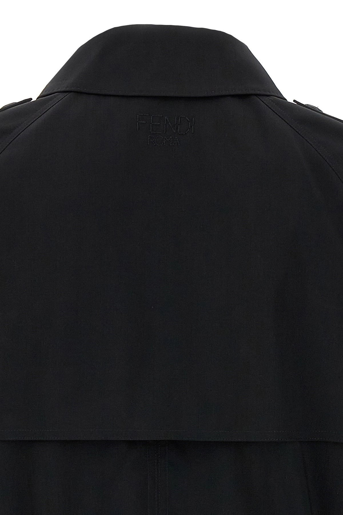 Fendi Men Wool Trench Coat - 7