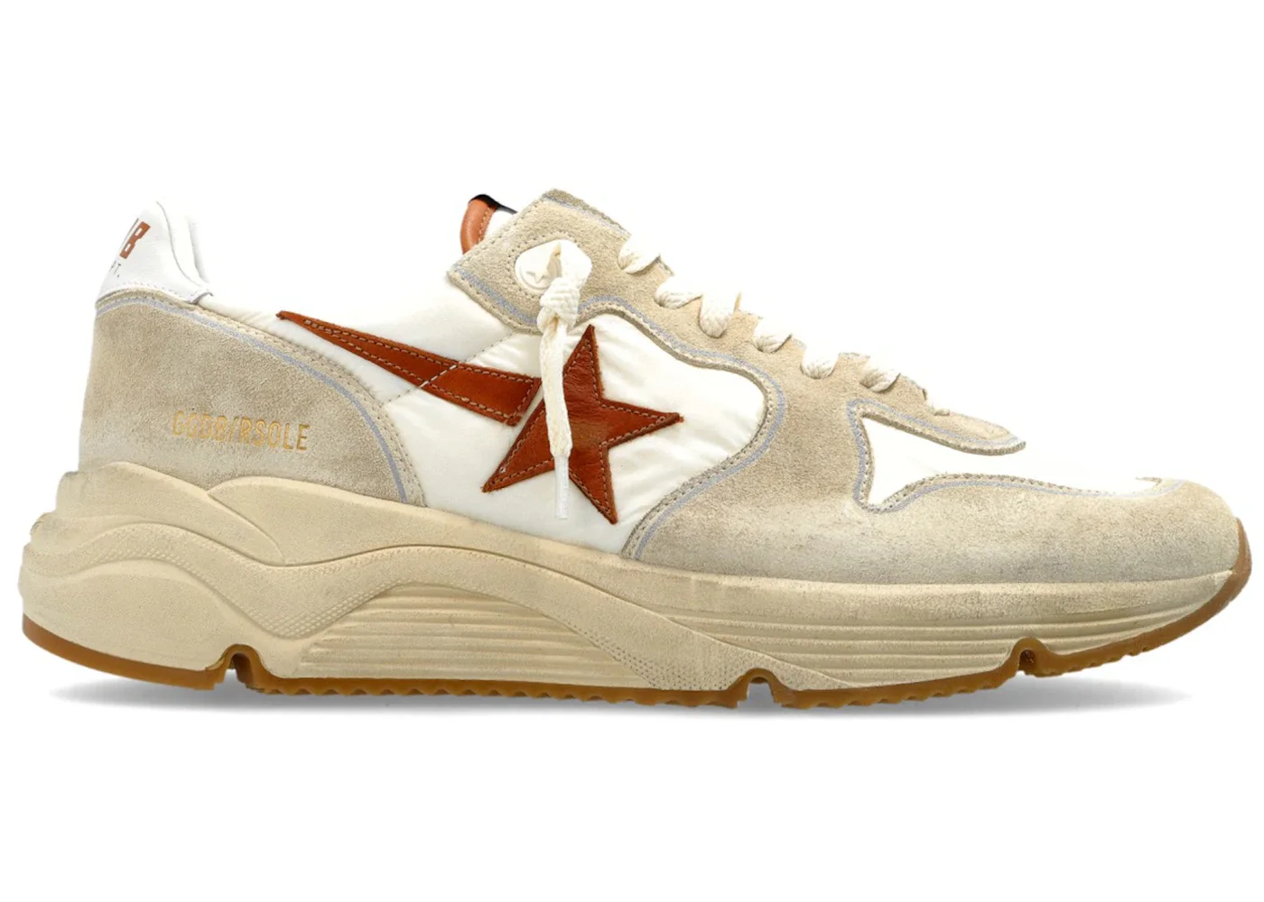 Golden Goose Running Sole White Beige Brown - 1