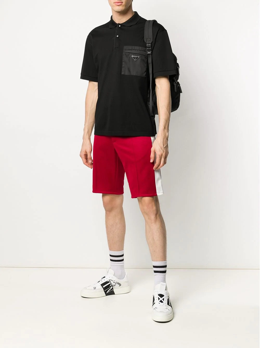 side-stripe tailored shorts - 2