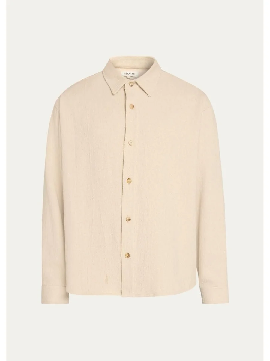 Textured Cotton-Blend Shirt - 1