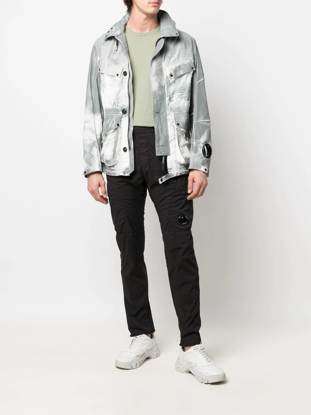 lightweight abstract-print jacket - 2