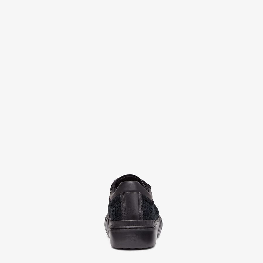 Black fabric low-tops - 3