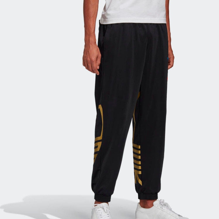 adidas originals Metallic Track Pants 'Black/Platinum Metallic' FS7325 - 4