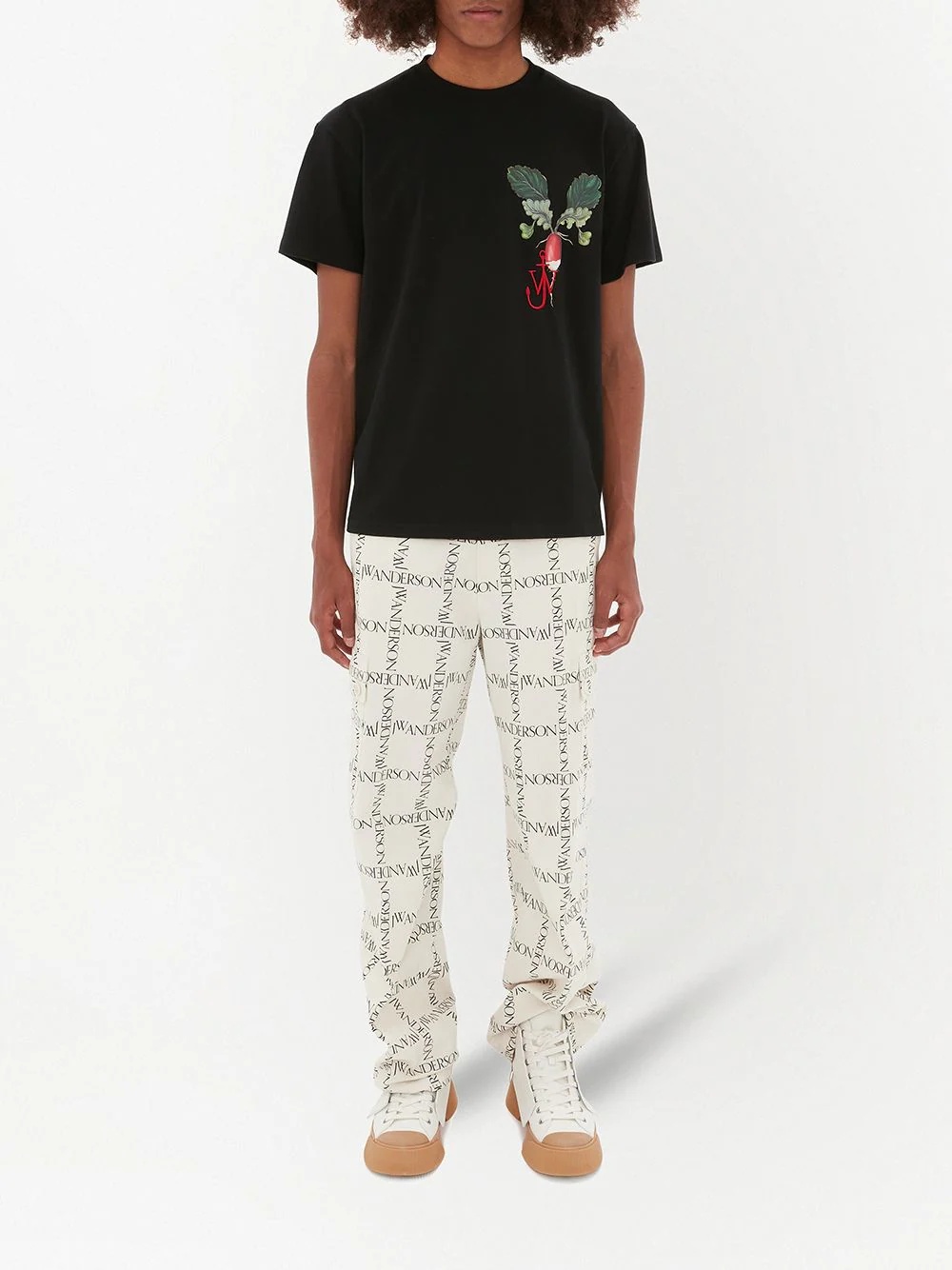 logo-print straight-leg trousers - 2