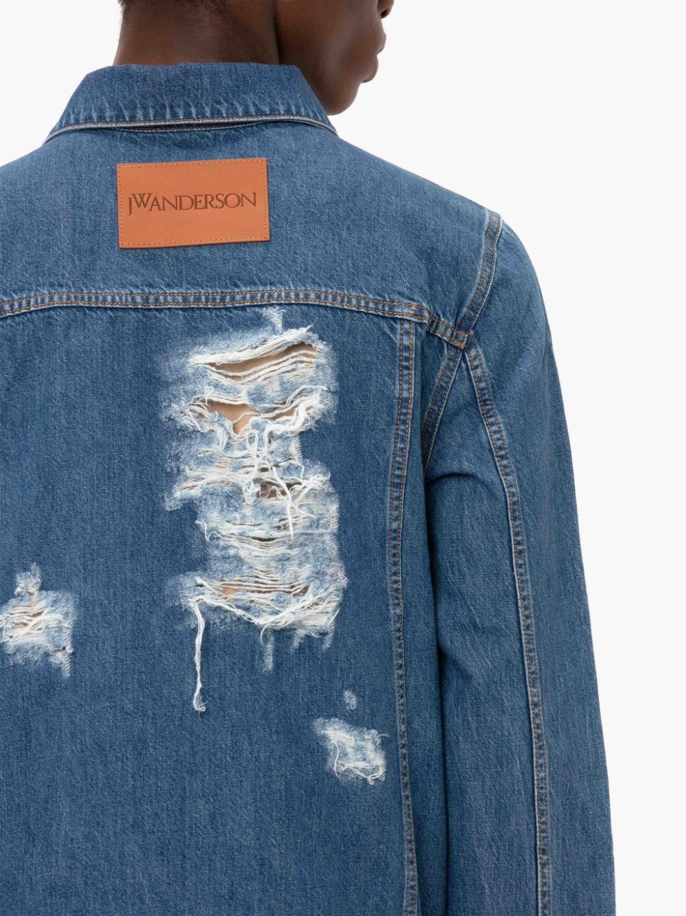 DISTRESSED DENIM JACKET - 5