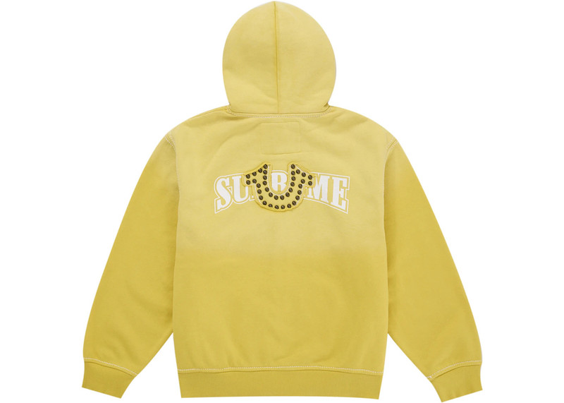 Supreme Supreme True Religion Zip Up Hooded Sweatshirt (FW25) Yellow outlook