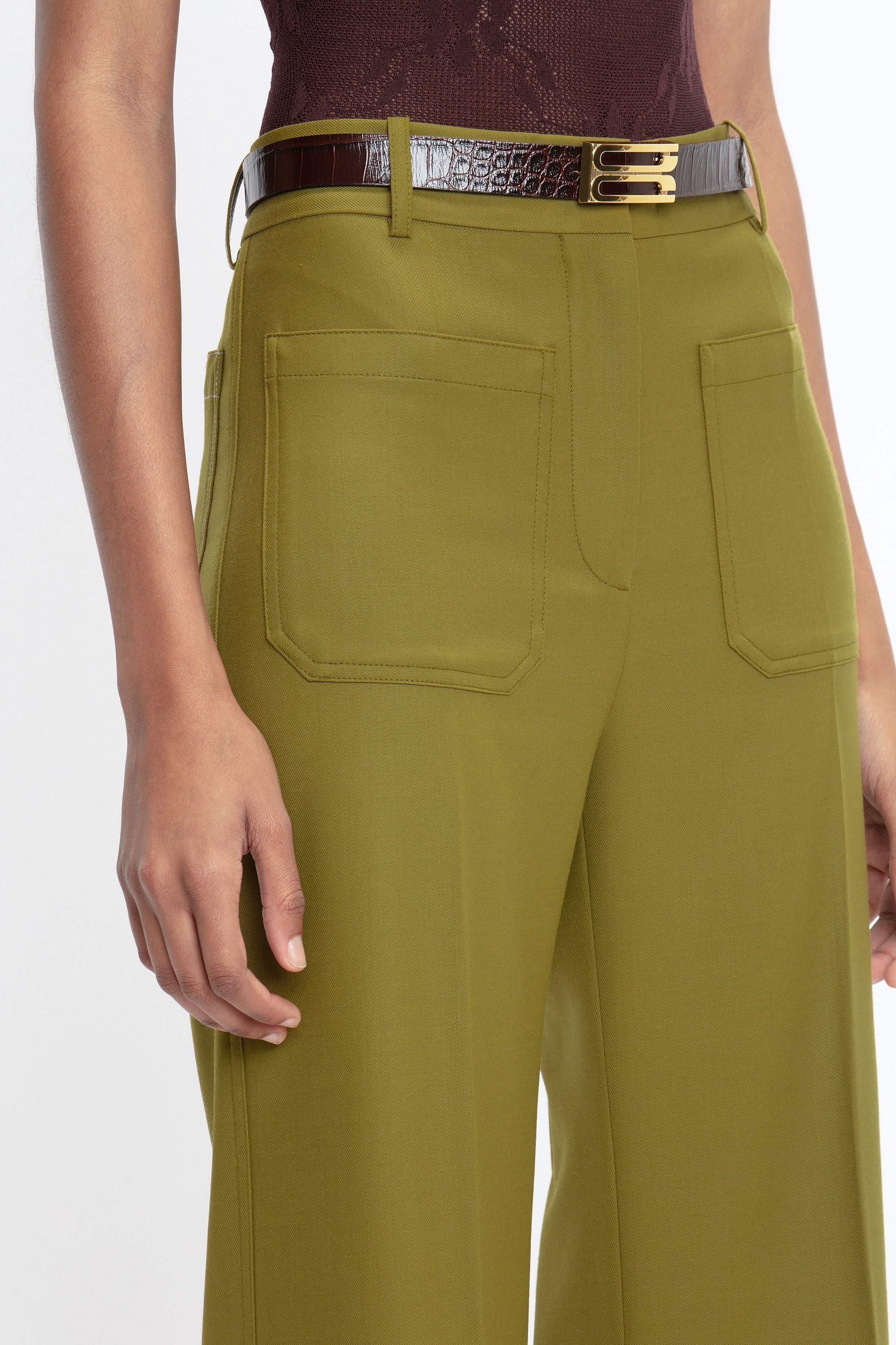 Alina Trouser In Willow - 5