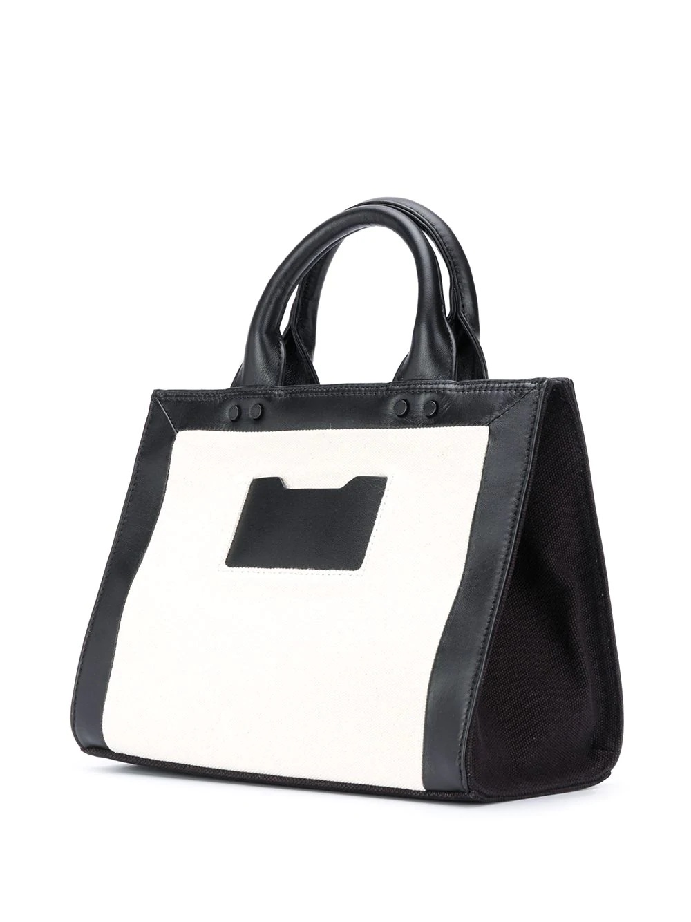 colour-block logo micro tote bag - 3