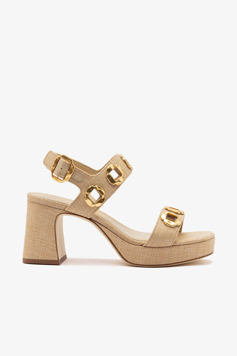Milan Dolly Low In Beige Raffia 1