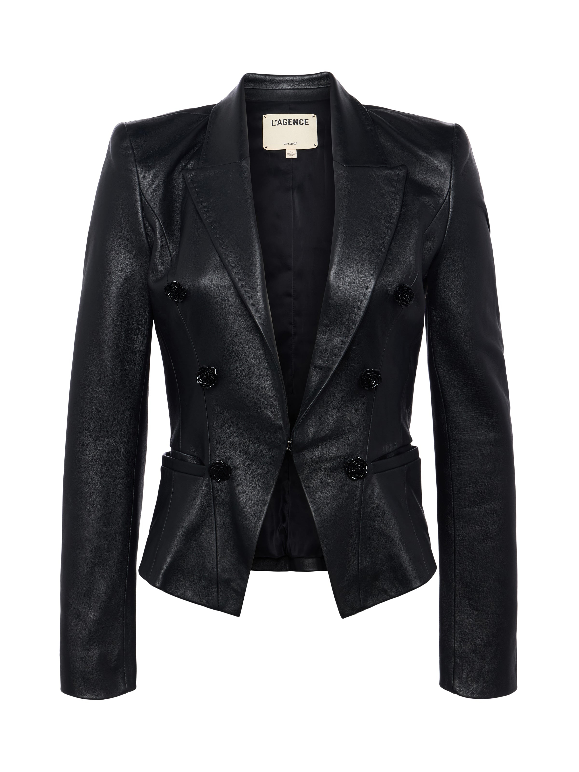 Andalusia Leather Blazer - 1