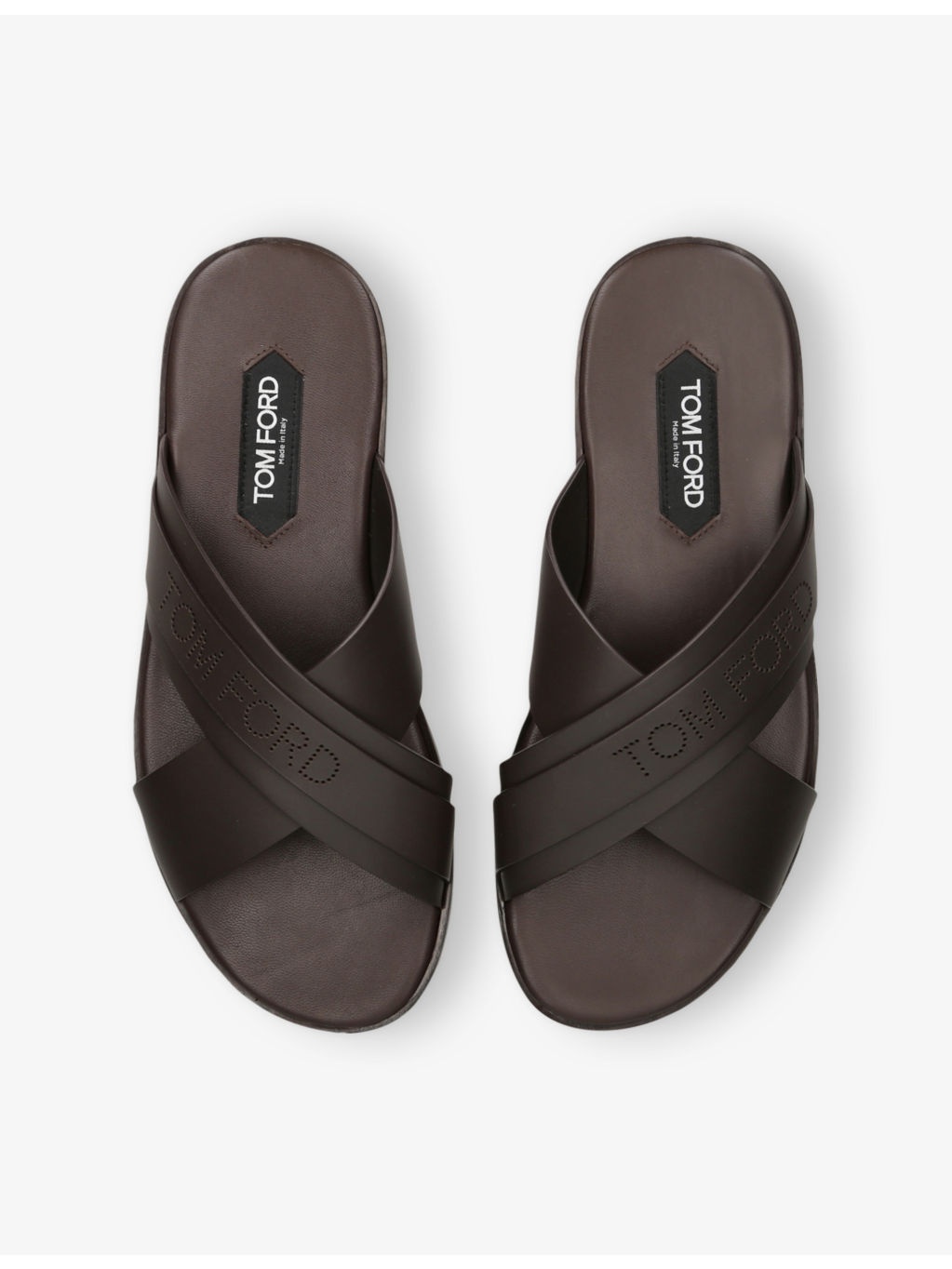 Preston Crossover-Strap Leather Sandals - 2