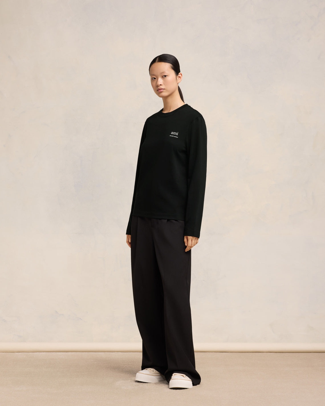 LONG SLEEVE AMI ALEXANDRE MATTIUSSI T-SHIRT - 6