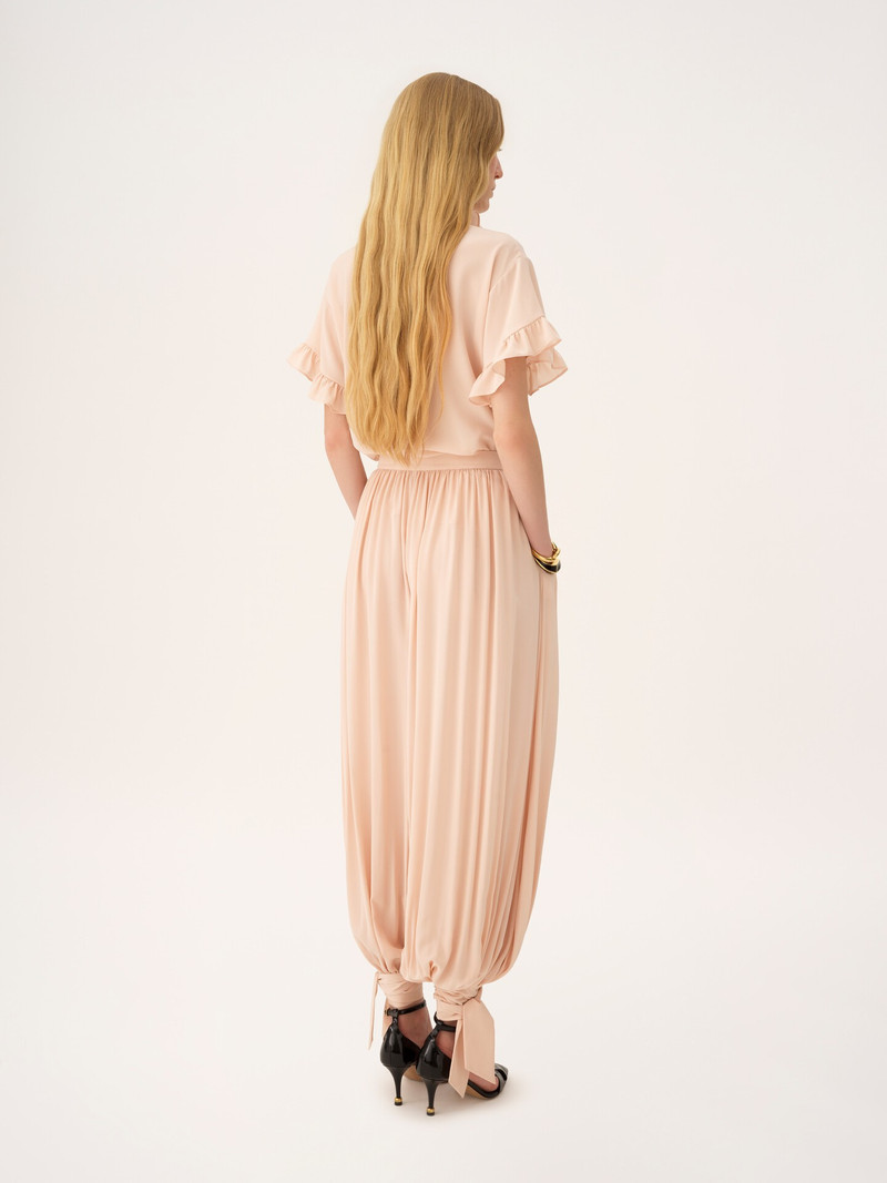 SHORT-SLEEVE RUFFLE TOP IN CRÊPE DE CHINE 4