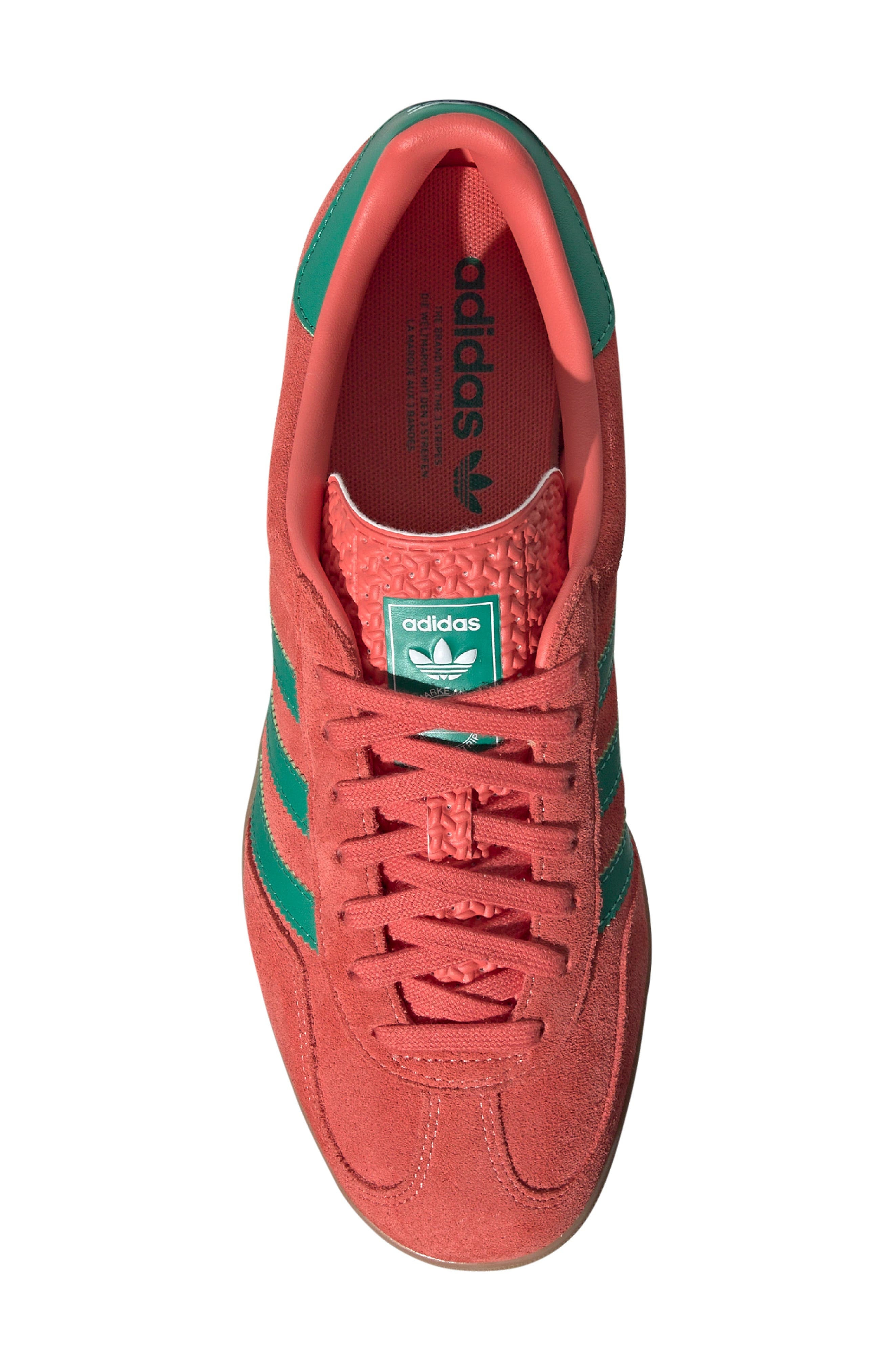 adidas Gazelle Indoor Sneaker in Scarlet/Green/White at Nordstrom - 4
