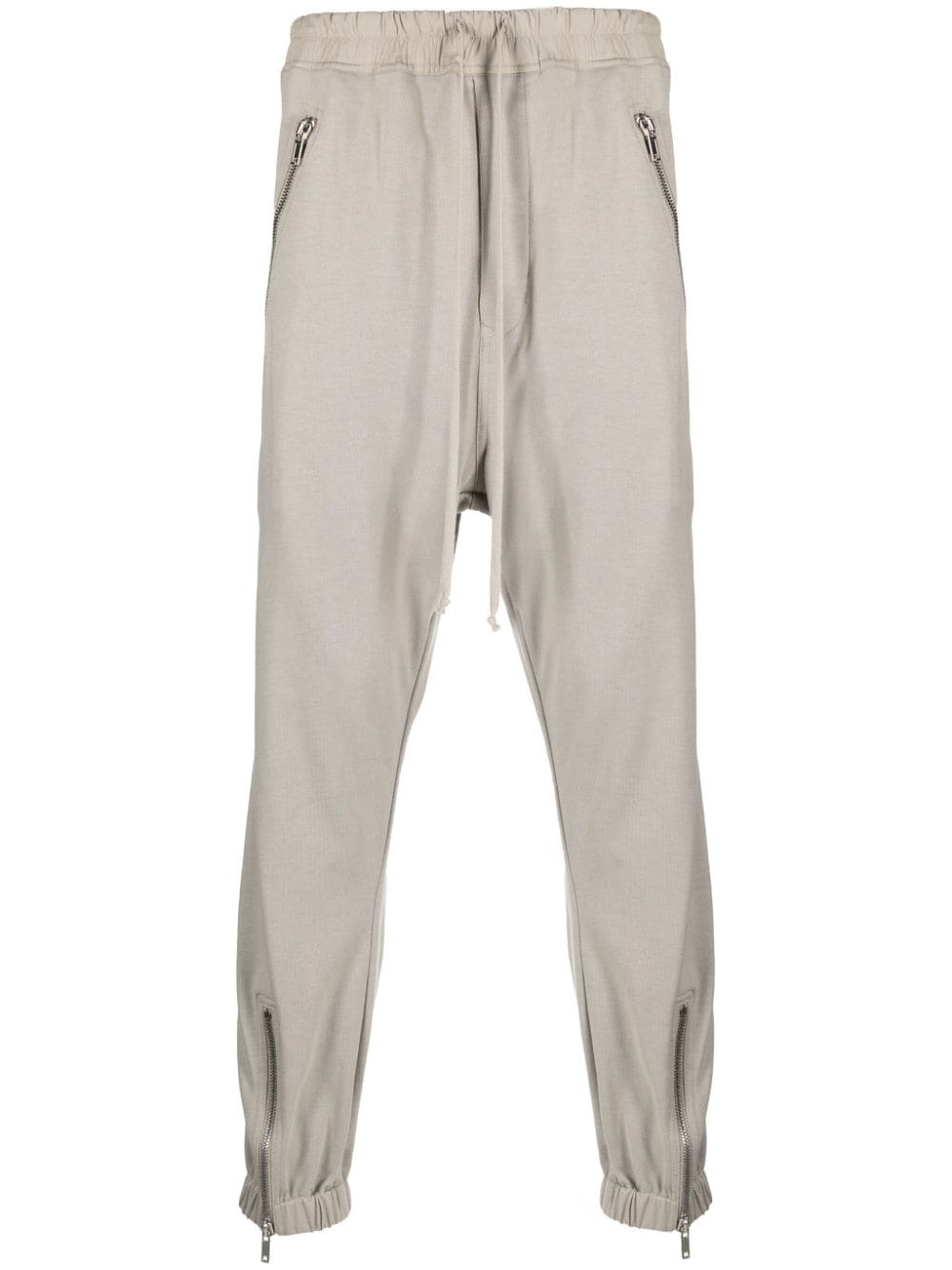 zipped drop-crotch track pants - 1