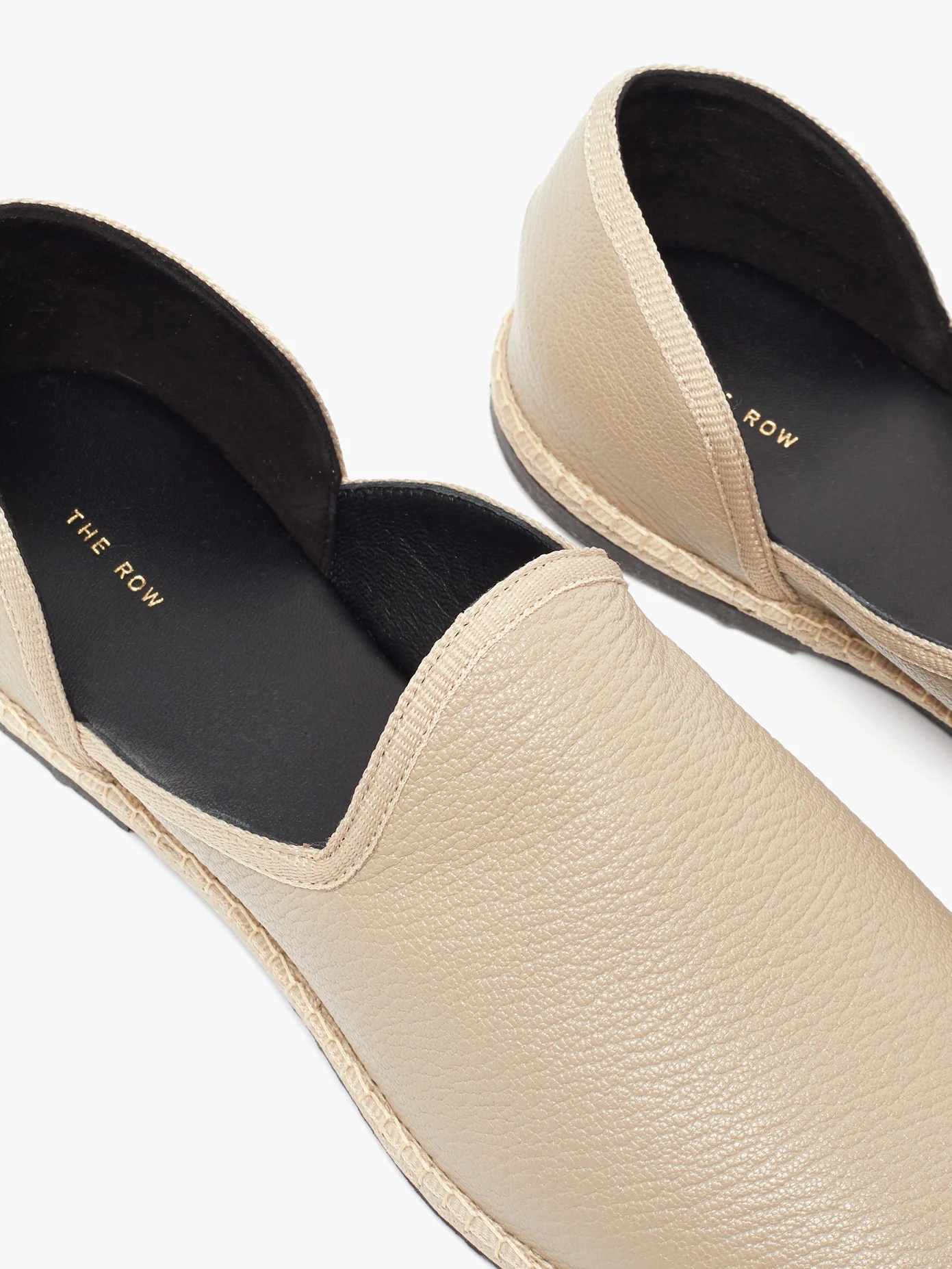 Friulane grained-leather slipper flats - 7