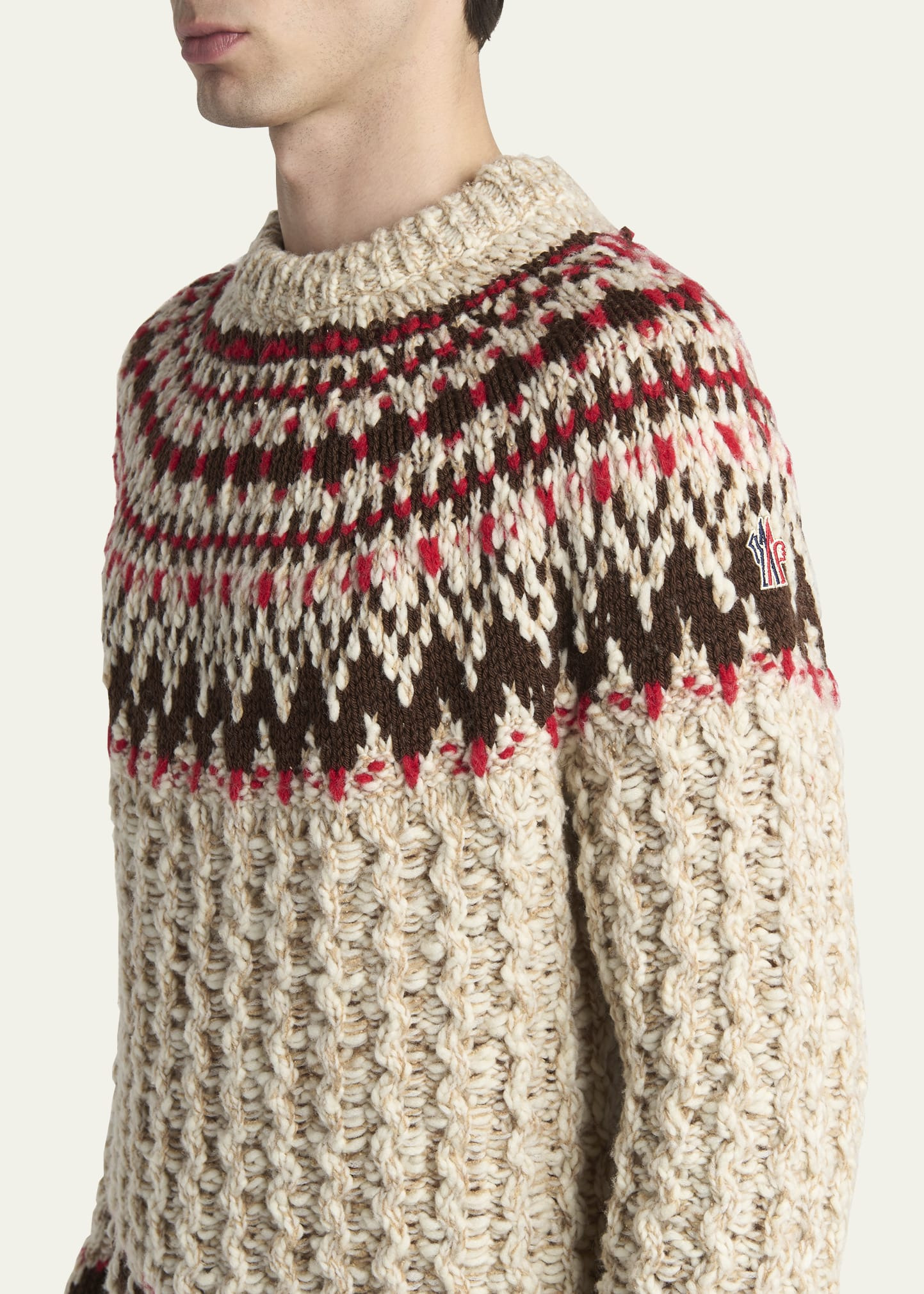 Men's Fair Isle Wool Sweater - 5