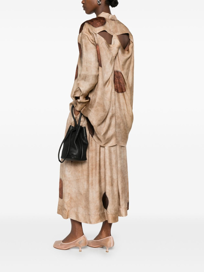 UMA WANG Gillian printed midi skirt outlook