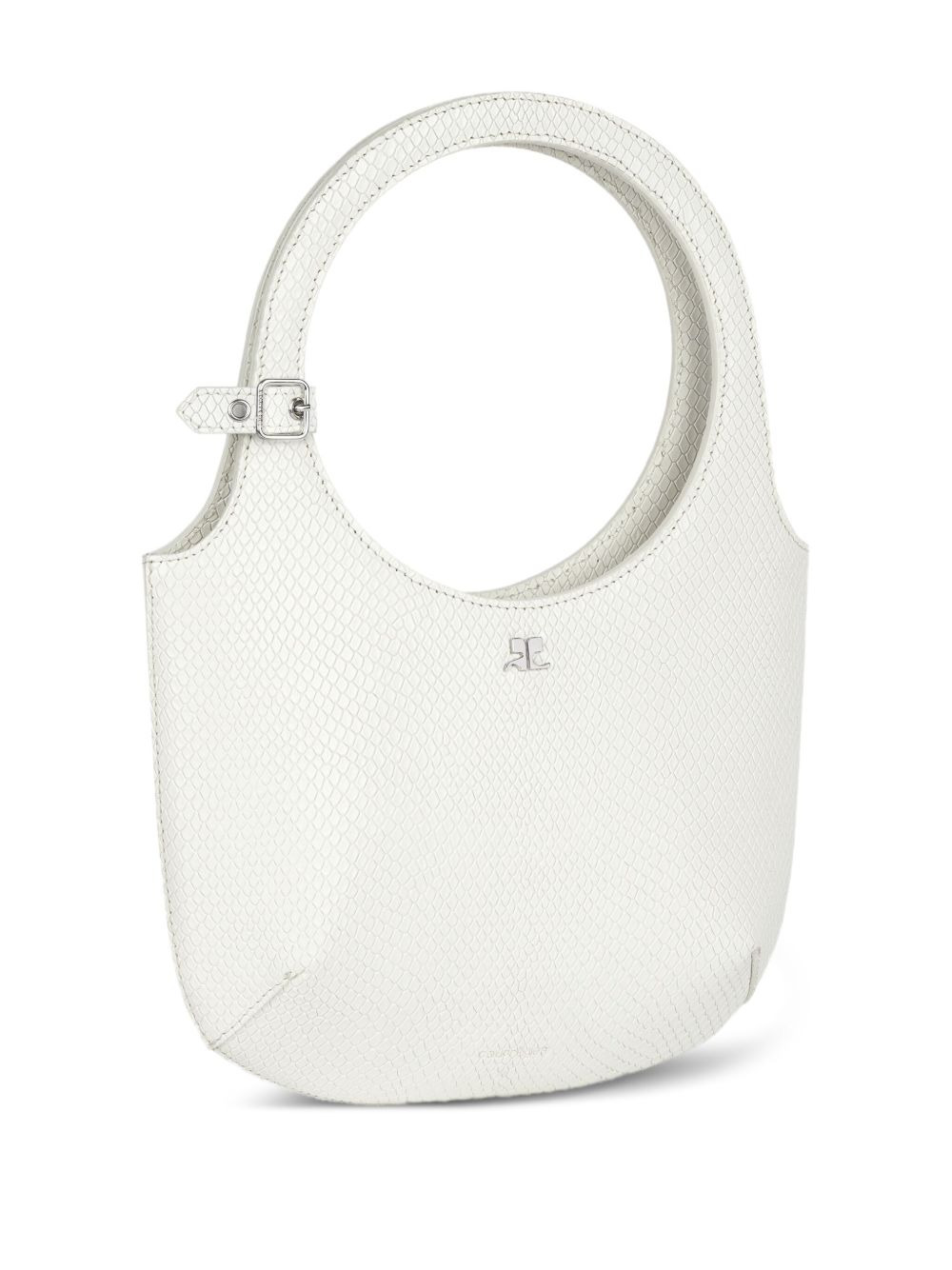 snakeskin-embossed handbag - 3