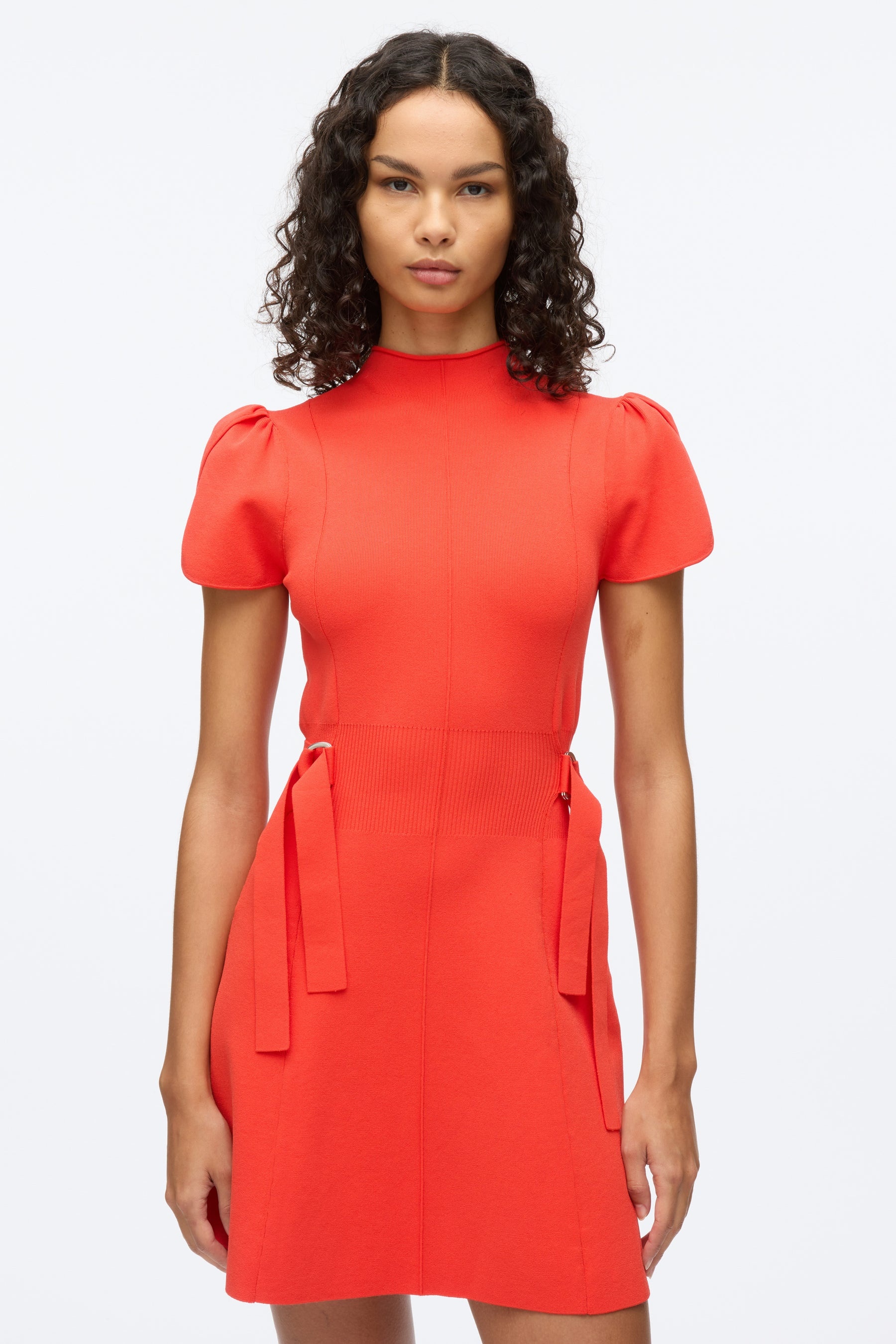 Compact Rib Tulip Dress - 4