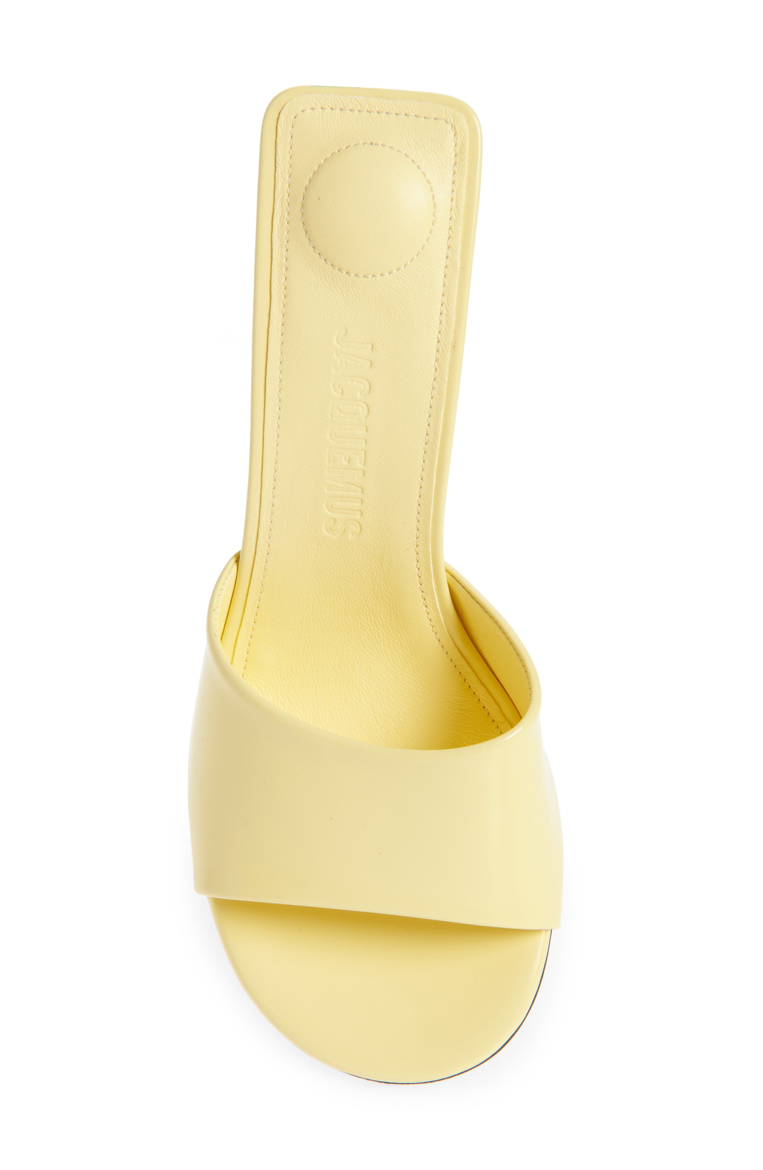 Jacquemus Les Mules Cubisto Sandal in Light Yellow 210 at Nordstrom - 5