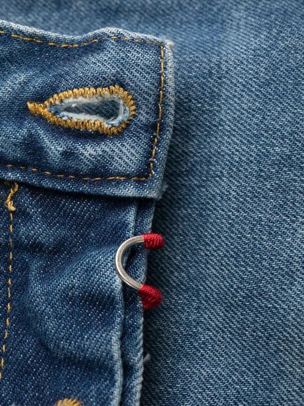 four-stitch straight-leg jeans - 7