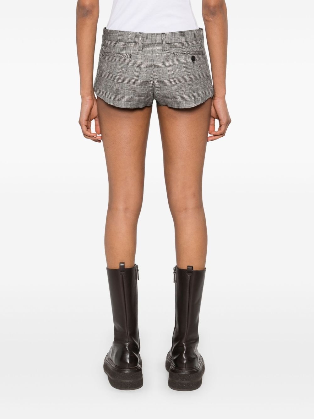 tailored mini shorts - 4