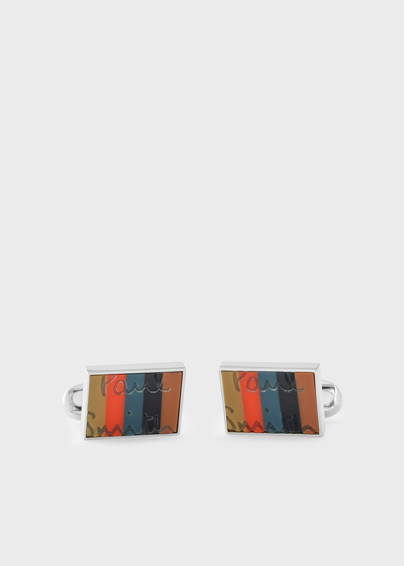 'Artist Stripe' Logo Cufflinks 1