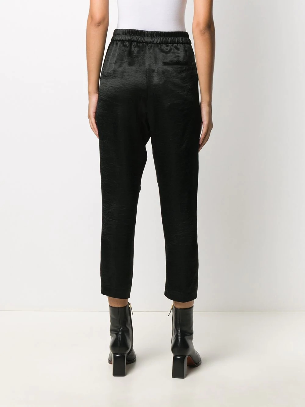 cropped belted trousers - 4