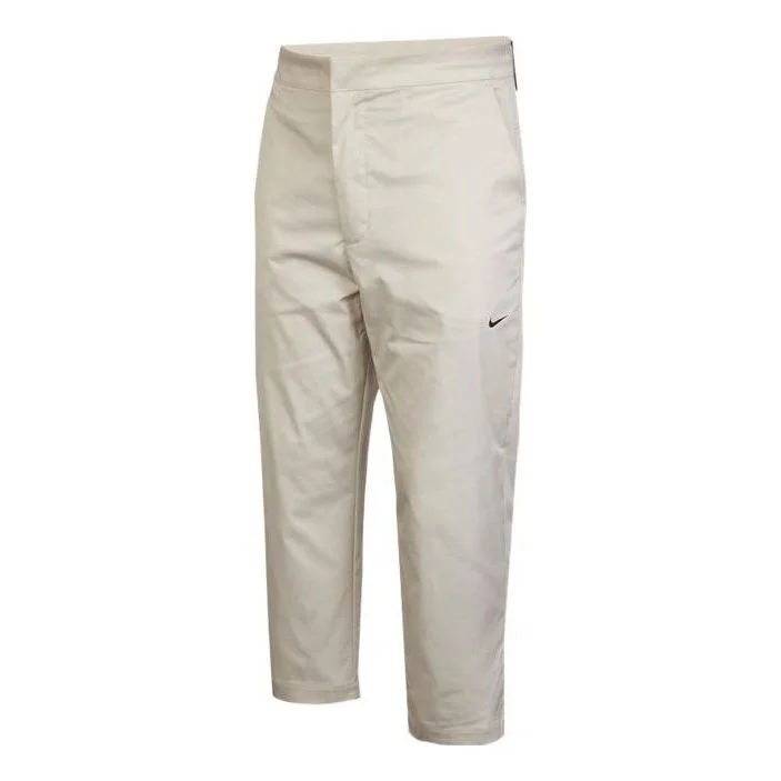Men's Nike Solid Color Straight Slim Fit Woven Casual Long Pants/Trousers White DD7033-104 - 1