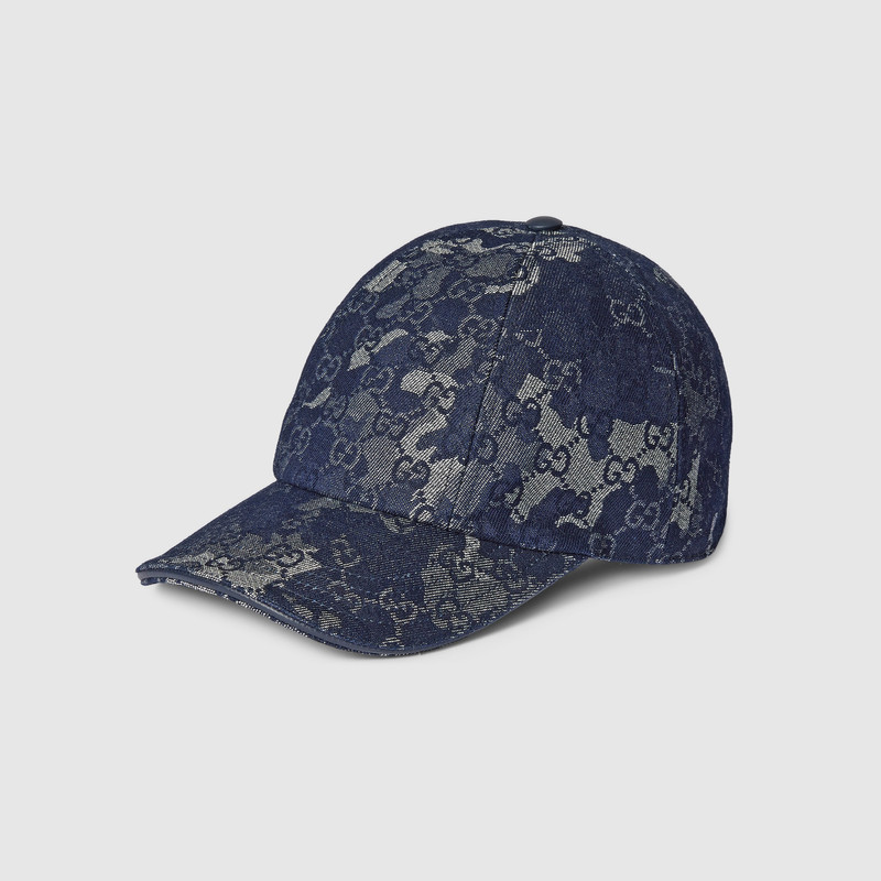GG denim baseball hat with Web 1