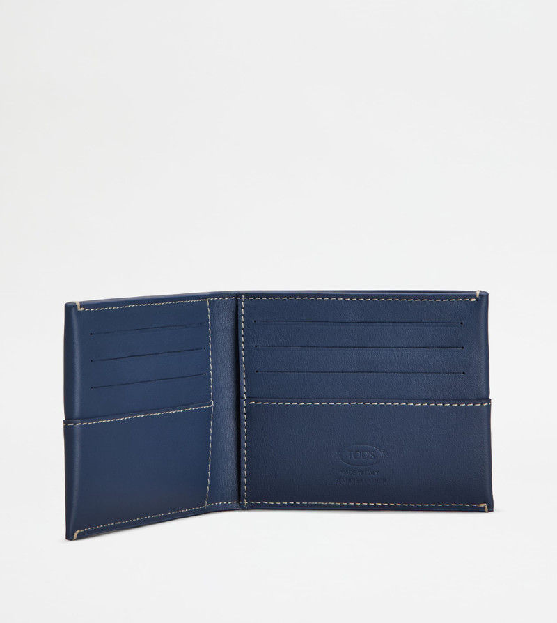 Tod's CARD HOLDER IN LEATHER - BLUE outlook