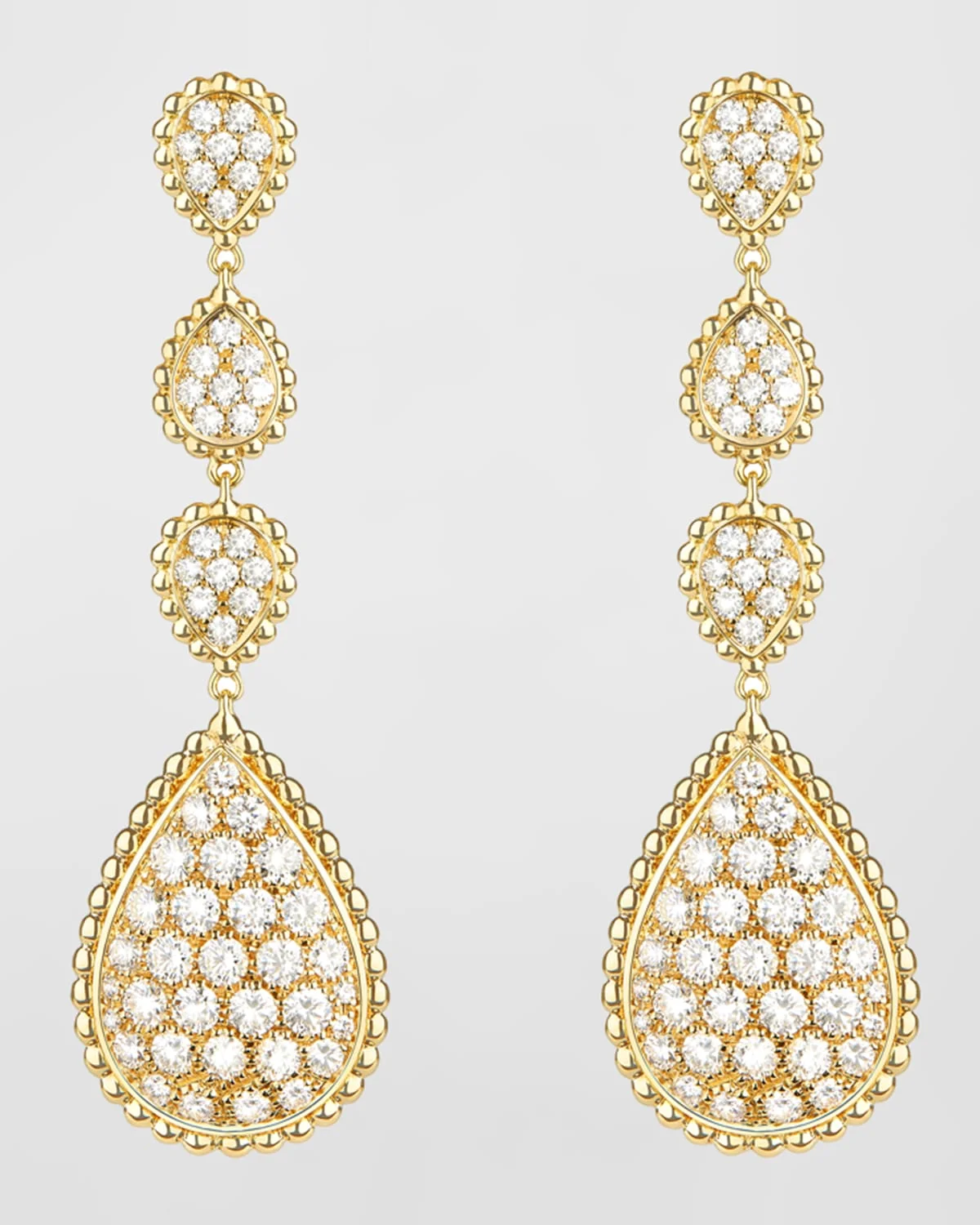 Serpent Boheme 18k Diamond Drop Earrings - 1