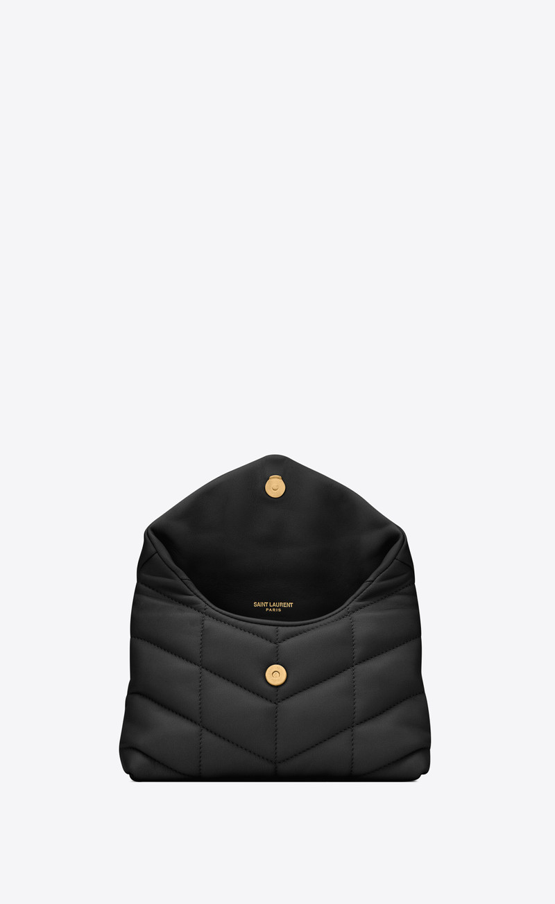 puffer small pouch in quilted lambskin 5